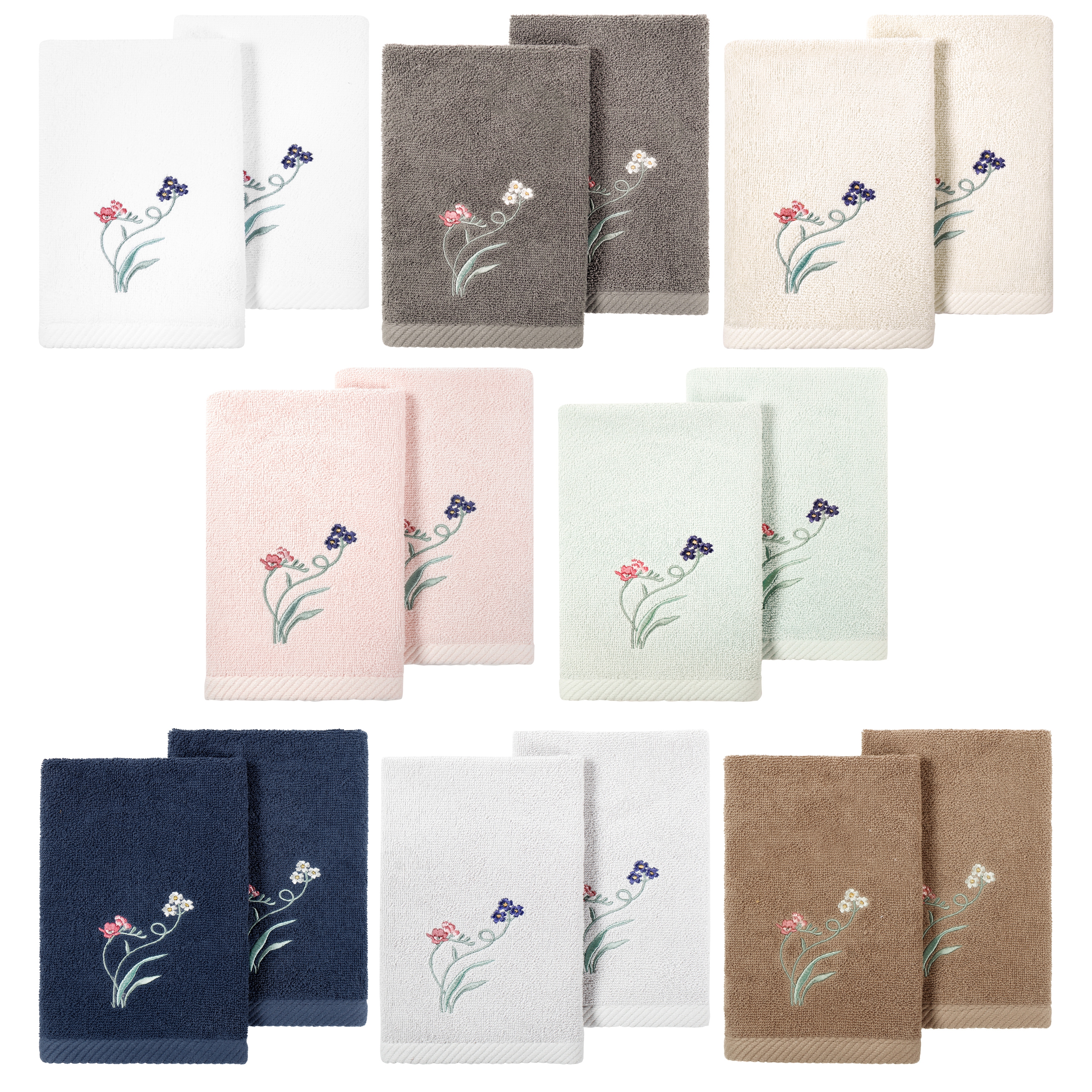 Floral washcloths 2025